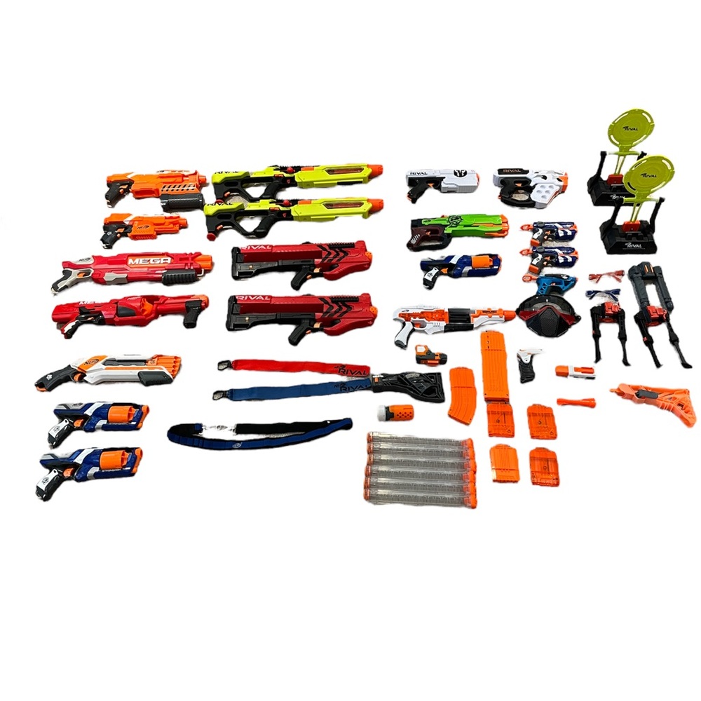 Nerf blasters and darts